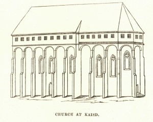 Note the high windows from which defenders could fire, and the arches above the buttresses, behind which were openings allowing things to be dropped or poured onto attackers.